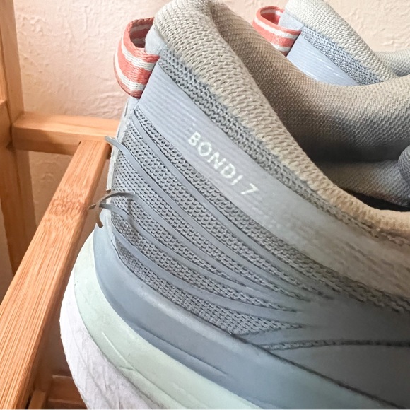 Hoka One One Bondi 7 women’s running shoes blue fog - Picture 4 of 6